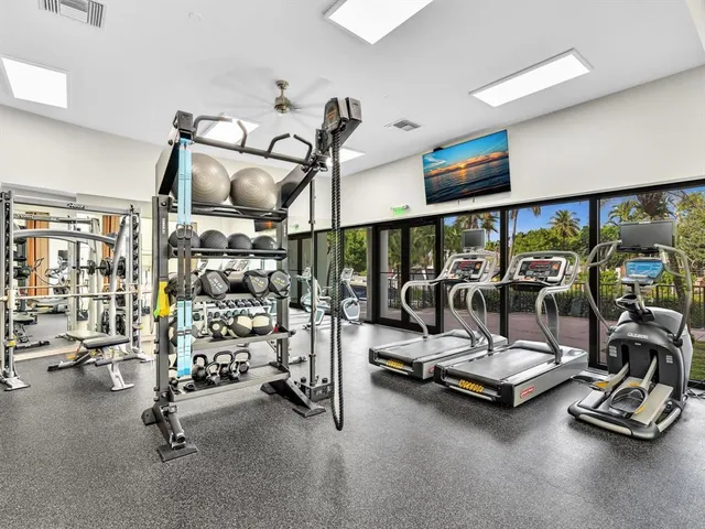 an aerial view of residential building and ocean