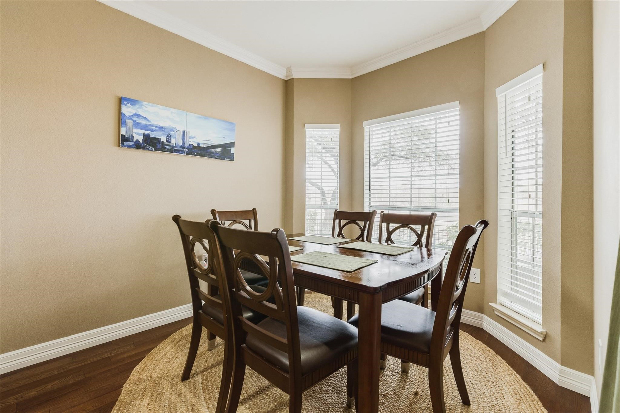 3231 Allen Parkway, Unit 1110 Houston, TX 77019 - Photo 6 of 17 The spacious dining area offers a serene setting to enjoy your morning coffee with picturesque views of the bayou and mature Houston trees