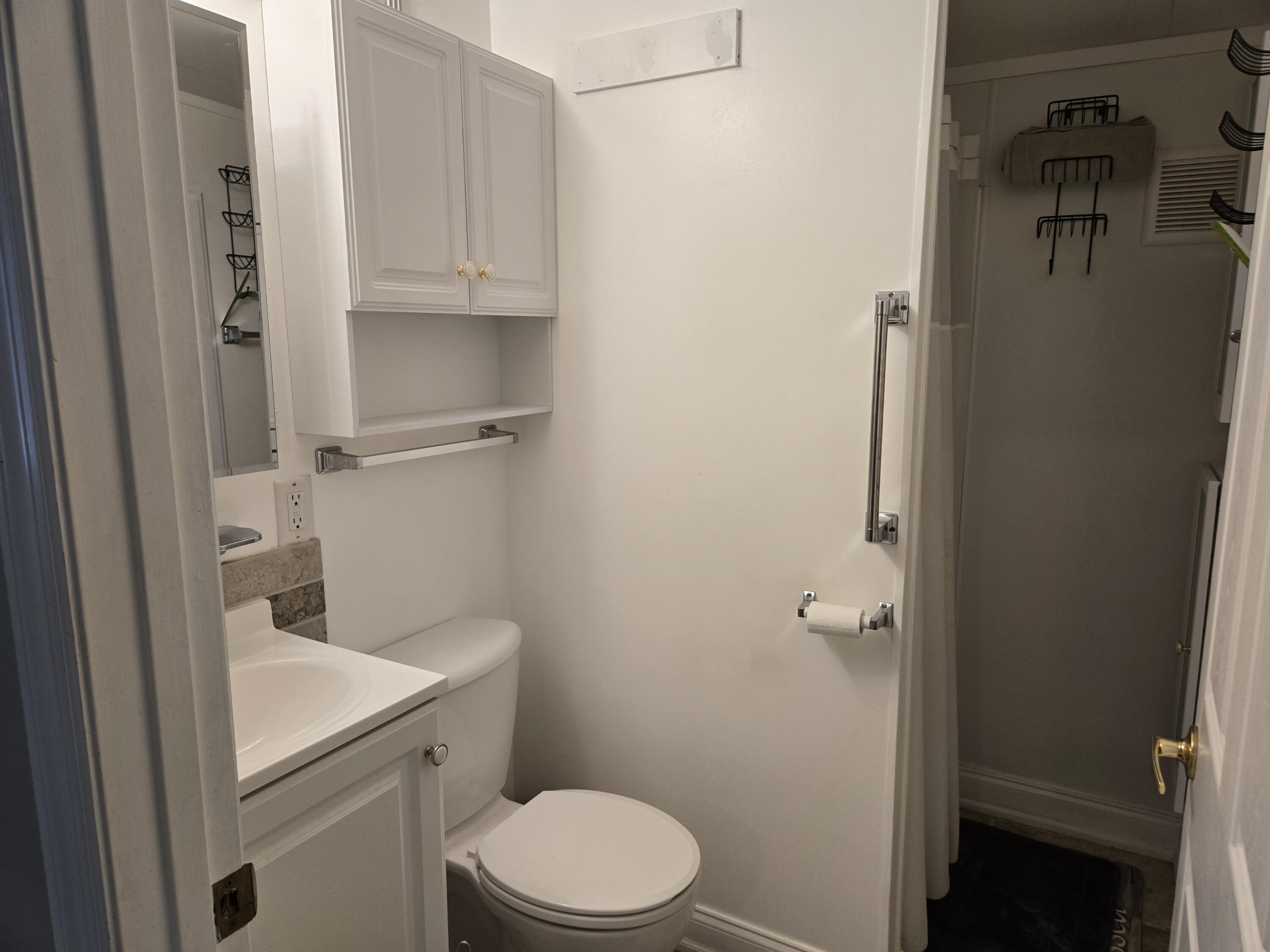 12240 Southeast 138th Avenue, Unit 225 Okeechobee, FL 34974 - Photo 23 of 50 a bathroom with a toilet sink and vanity