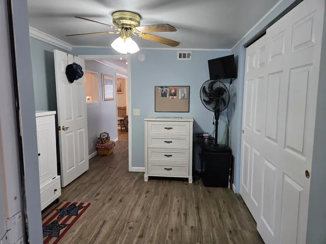 a view of a walk in closet