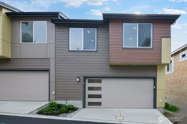 a side view of a house