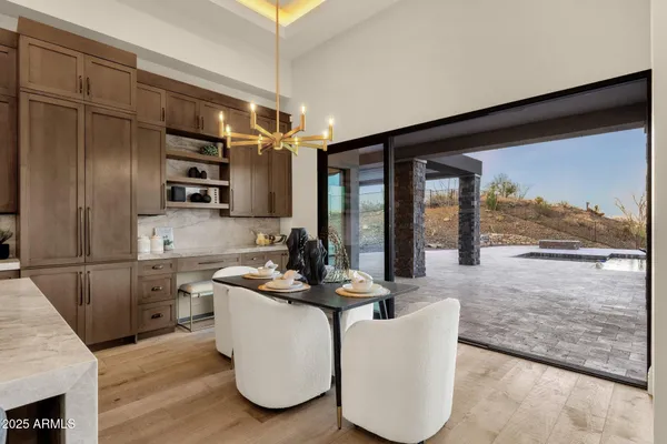 a bathroom with a double vanity sink and mirror
