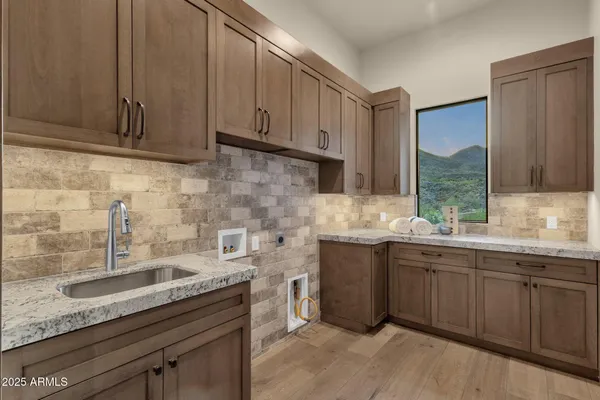 a view of city and mountain