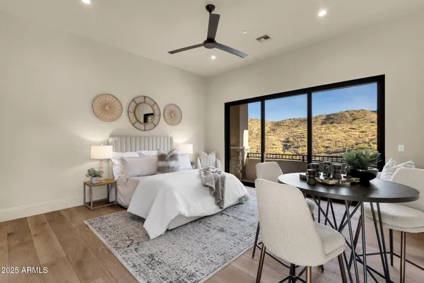 a view of a mountain view from a balcony