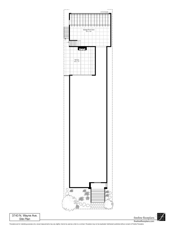 3740 North Wayne Avenue Chicago, IL 60613 - Photo 53 of 55 a picture of a floor plan