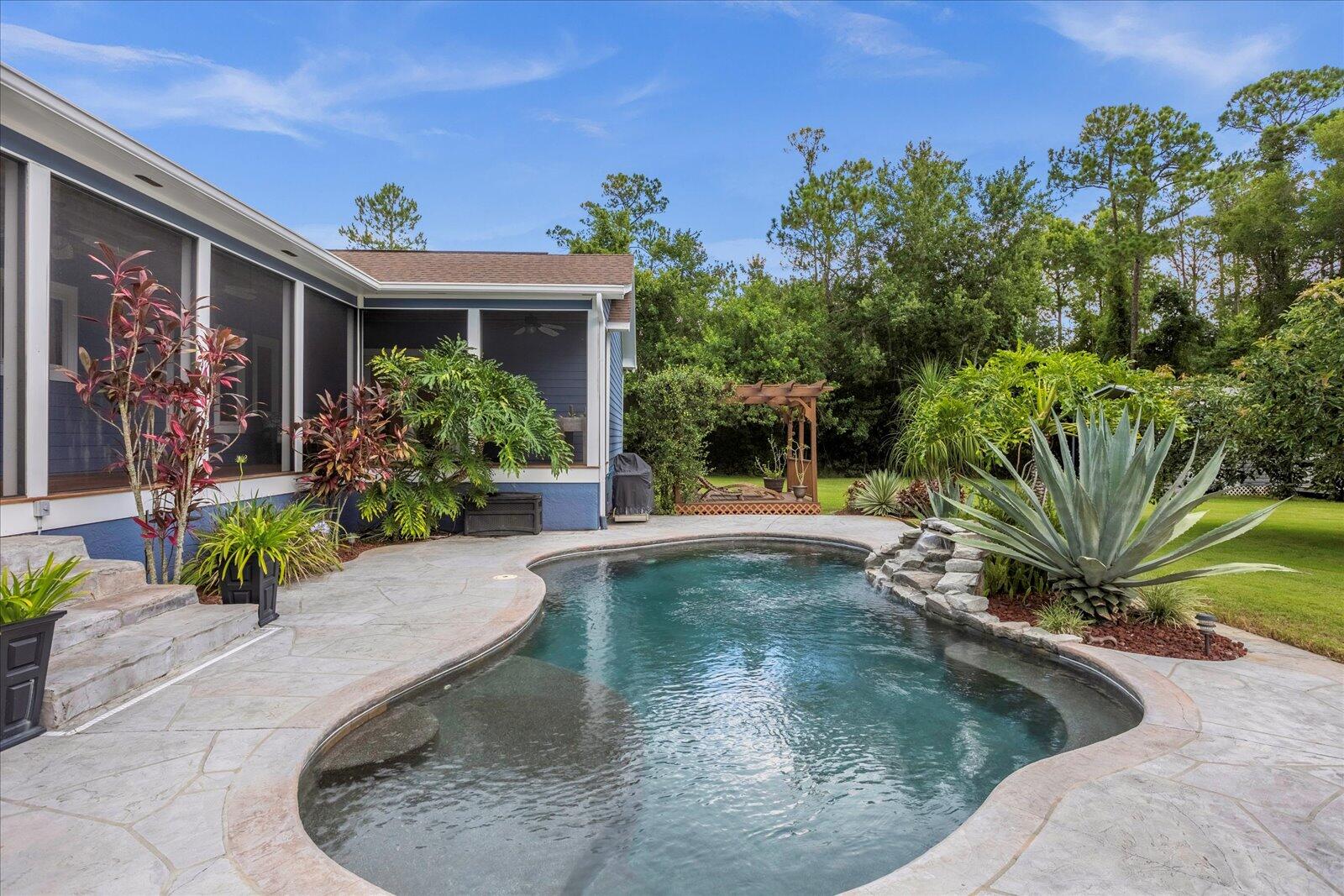 4349 Hunter Road Mims, FL 32754 - Photo 30 of 36 Lagoon Style Pool