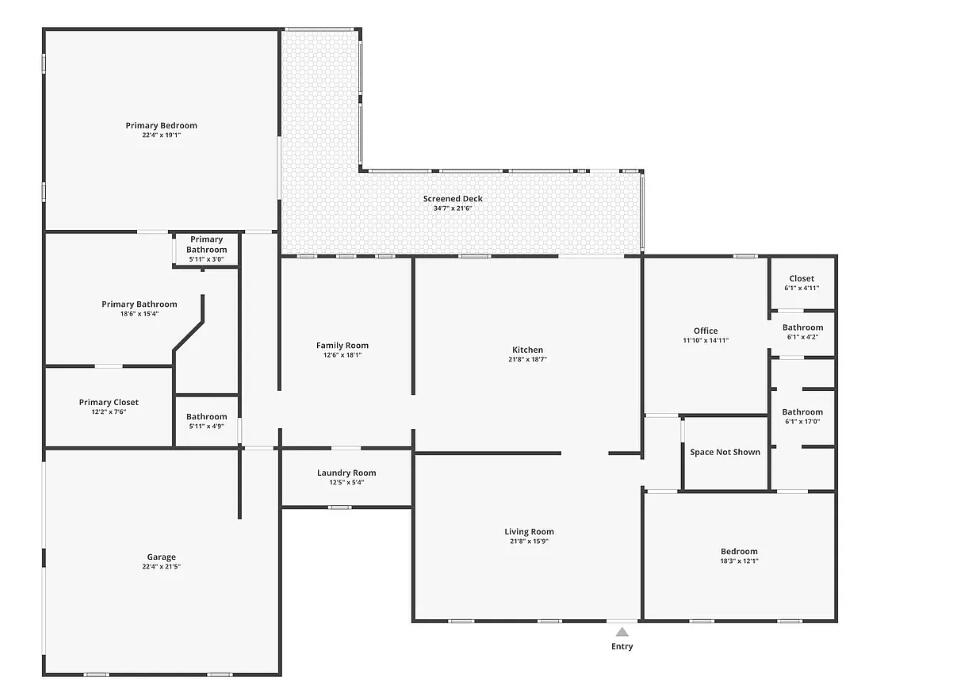 4349 Hunter Road Mims, FL 32754 - Photo 36 of 36 4349 hunter floorplan