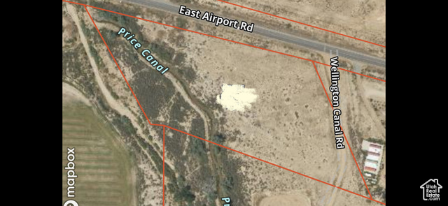 2000 Airport Road Price, UT 84501 - Photo 3 of 20 Aerial map of property and surrounding area with property boundaries highlighted