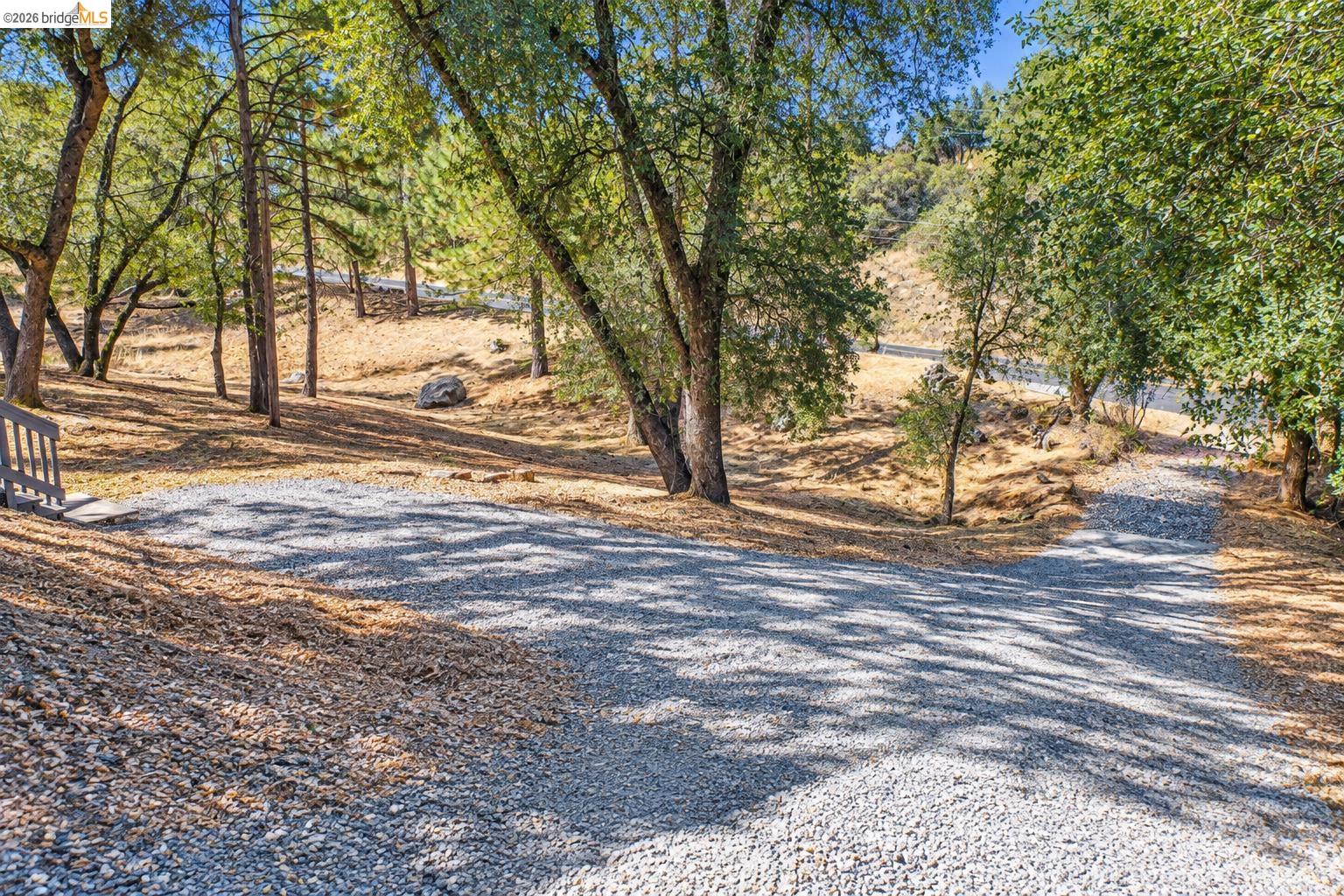 19327 Ferretti Road Groveland, CA 95321 - Photo 10 of 44 Gravel driveway surrounded by mature trees and natural landscaping