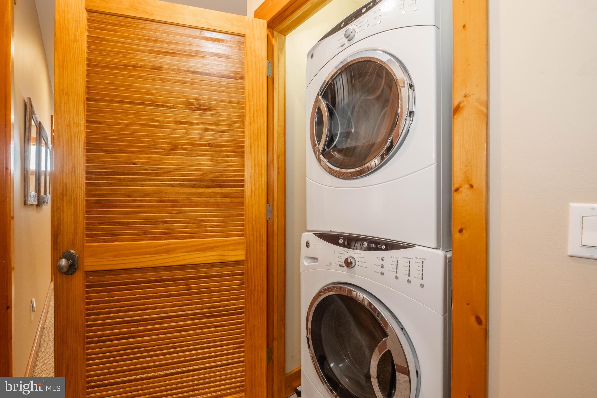 14 Ridge Run Road McHenry, MD 21541 - Photo 44 of 65 a view of a hallway with washer and dryer