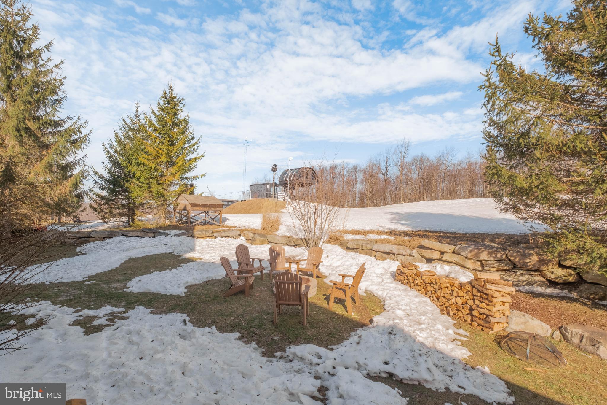 14 Ridge Run Road McHenry, MD 21541 - Photo 50 of 65 a view of a yard with snow on the road