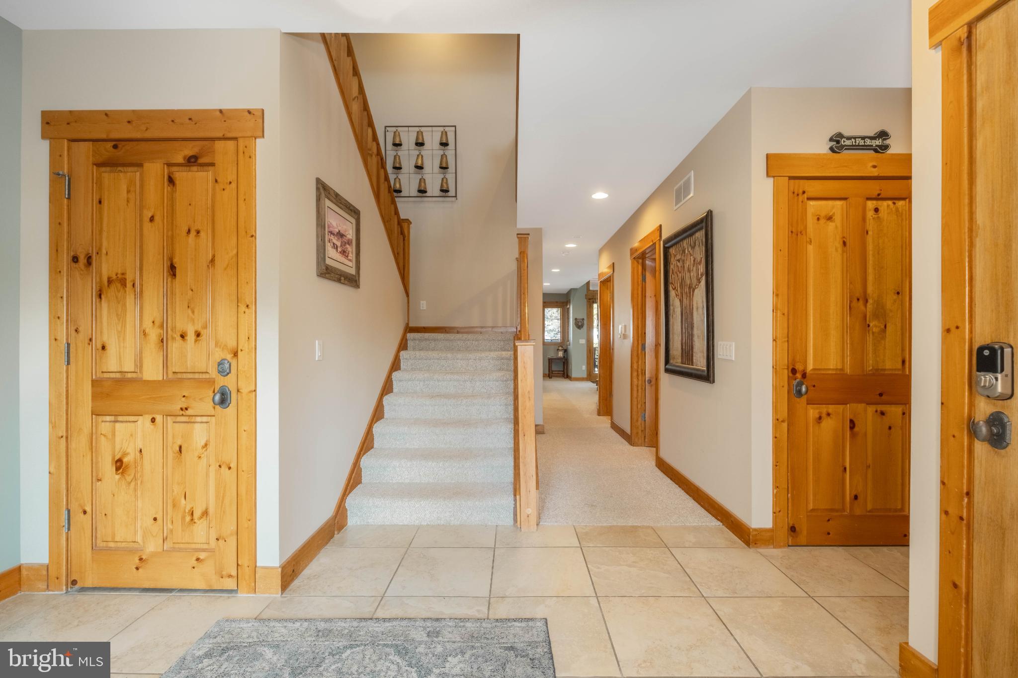 14 Ridge Run Road McHenry, MD 21541 - Photo 9 of 65 a view of a hallway with wooden floor and staircase