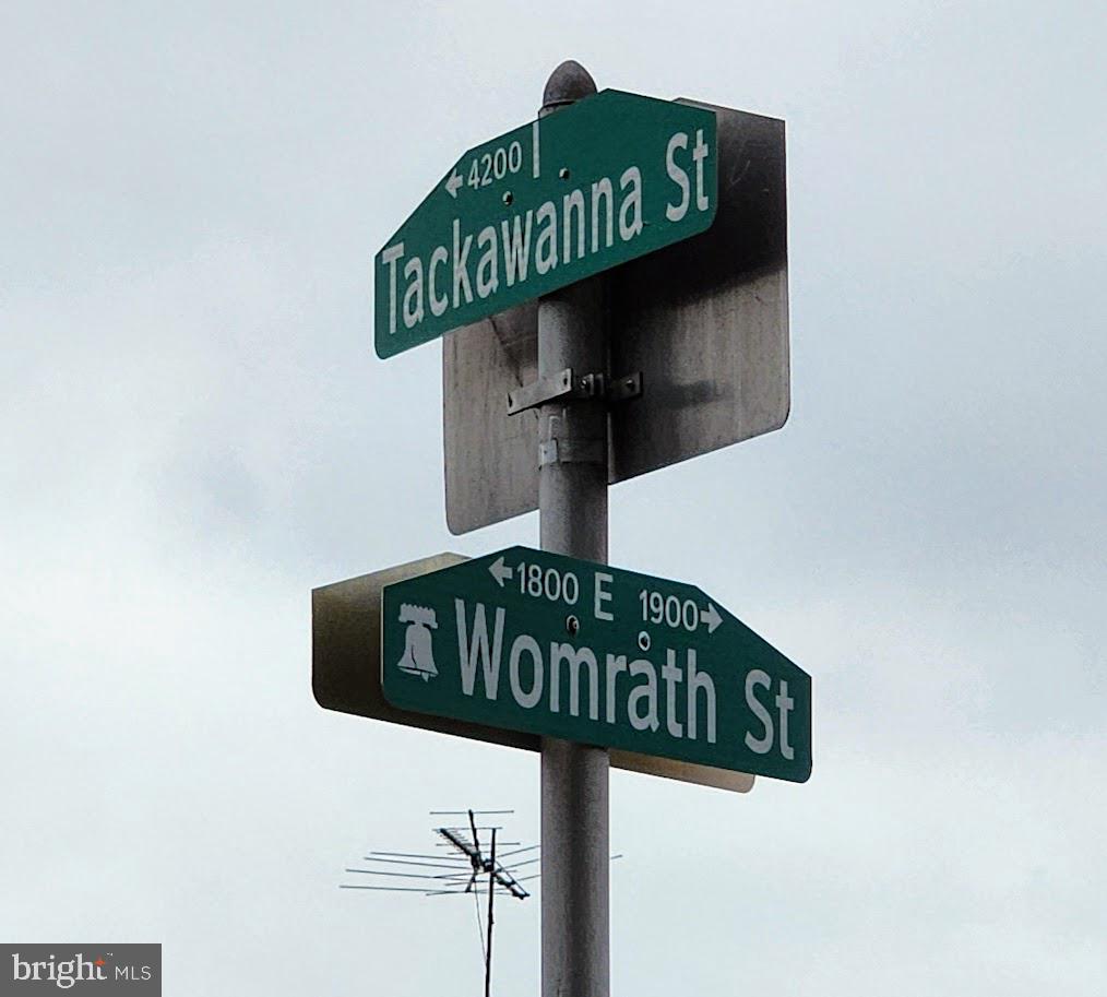 4206-14 Tackawanna Street Philadelphia, PA 19124 - Photo 6 of 6 a close up of a street sign