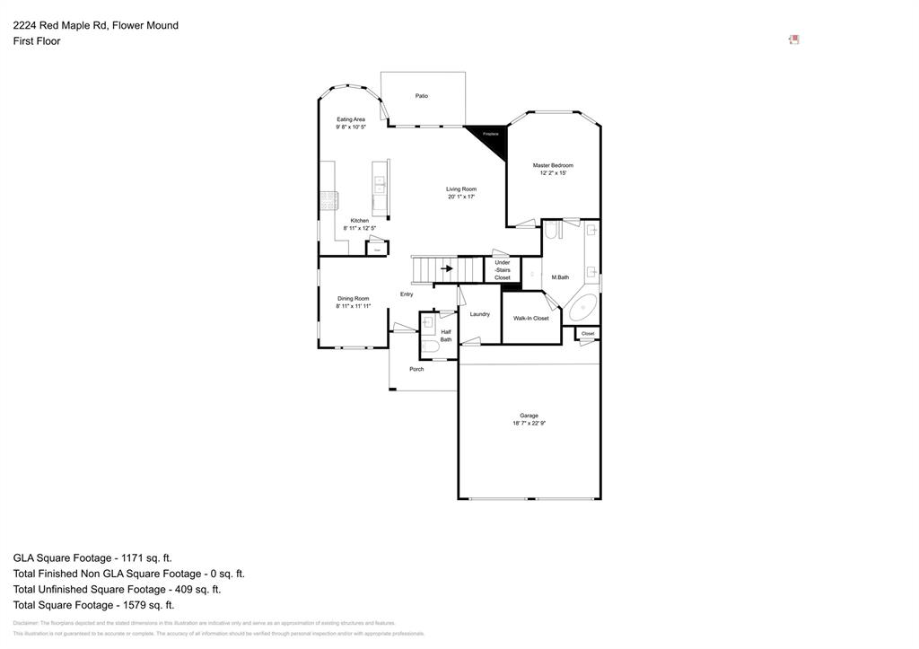 2224 Red Maple Road Flower Mound, TX 75022 - Photo 21 of 22 a picture of a floor plan