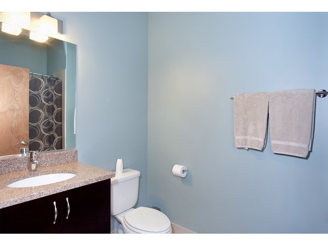 1842 West Irving Park Road, Unit 202 Chicago, IL 60613 - Photo 9 of 20 a bathroom with a sink and a mirror