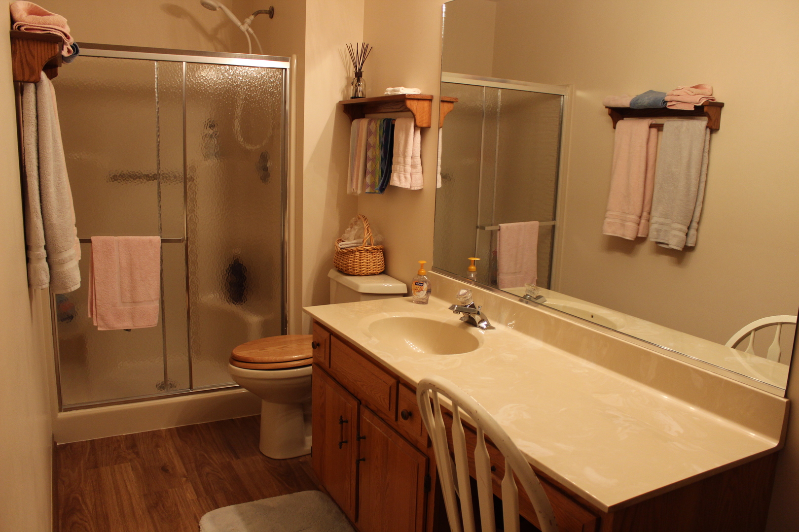 737 Alice Place Elgin, IL 60123 - Photo 12 of 28 a bathroom with a sink toilet and shower
