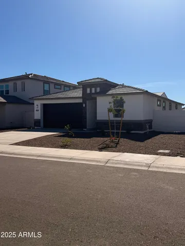 a front view of a house