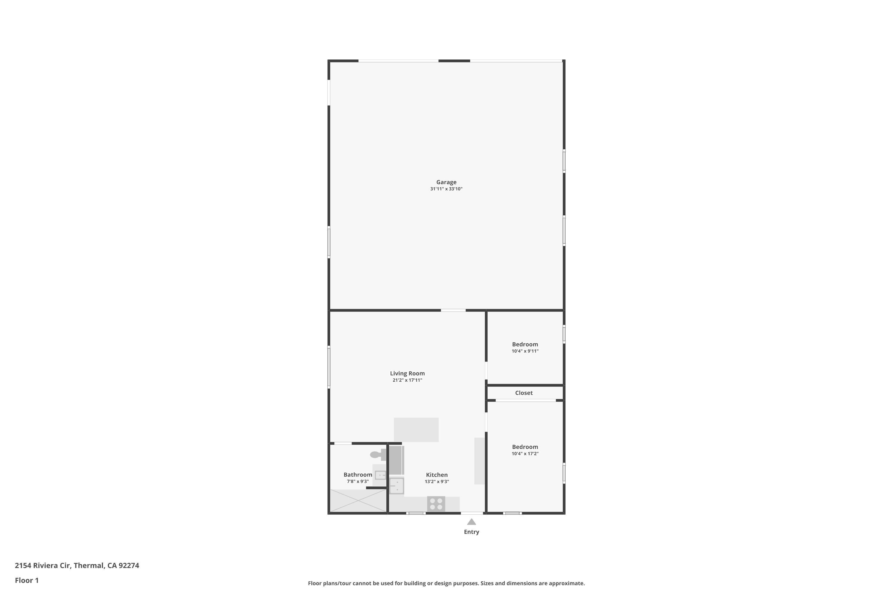 2154 Riviera Circle Thermal, CA 92274 - Photo 43 of 43 a picture of a floor plan