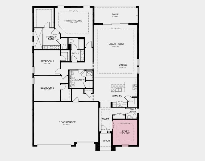 86563 Oar Row Yulee, FL 32097 - Photo 31 of 35 Structural options added include: Study in place of flex room, outdoor kitchen rough-in.