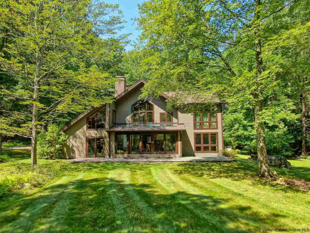 48 Rock Ridge Road New Paltz, NY 12561 - Photo 3 of 35 a view of a house with pool and sitting area