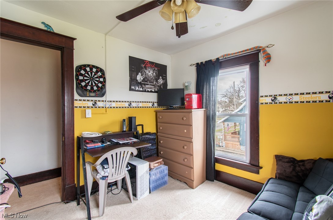 117 Morrison Street Struthers, OH 44471 - Photo 14 of 38 Carpeted bedroom featuring ceiling fan