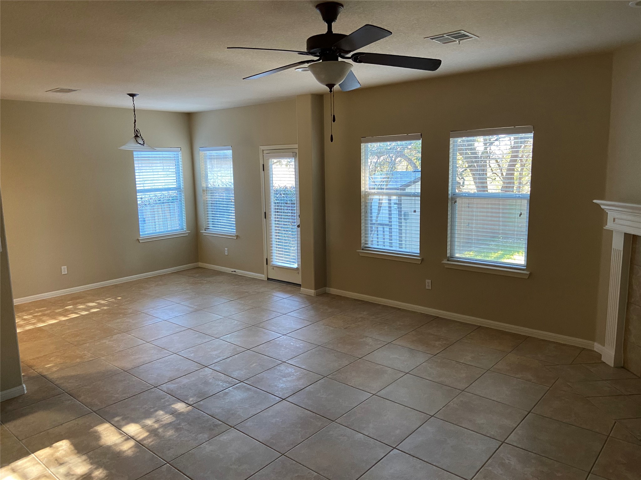 1501 Rimstone Drive Cedar Park, TX 78613 - Photo 6 of 20 Breakfast area featuring light tile patterned floors and ceiling fan