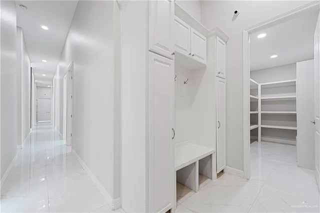 a spacious bathroom with a shower and a tub