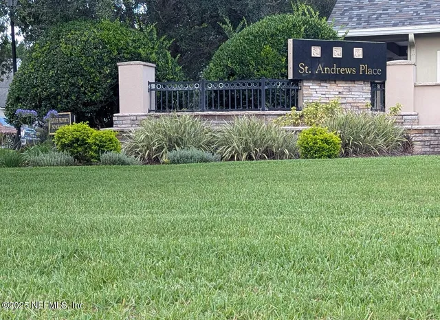 a house view with a garden space