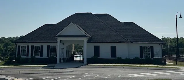 a front view of a house