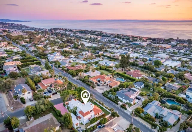an aerial view of a city