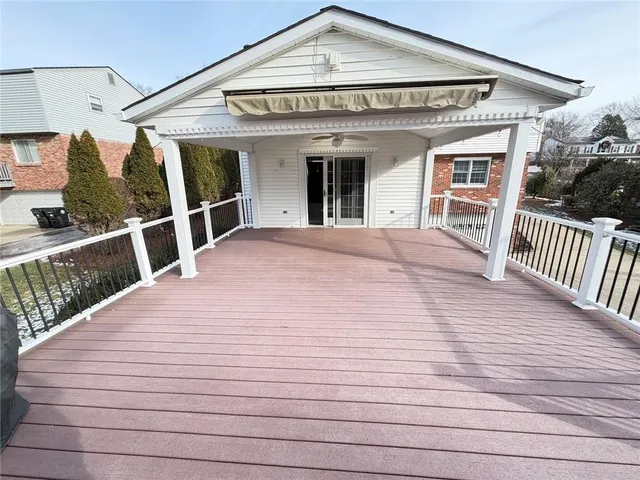 a view of a fire pit with a yard