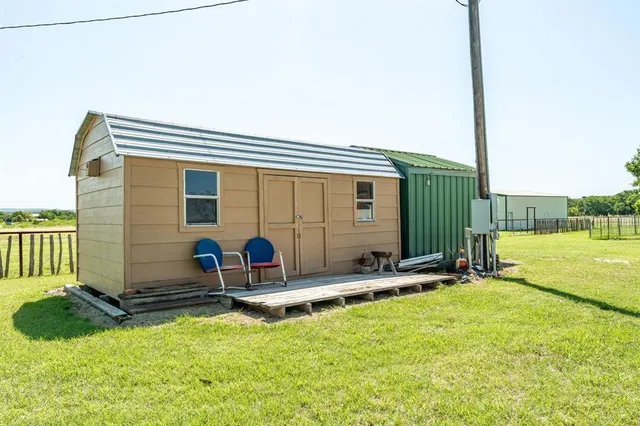 a view of a lake with a city