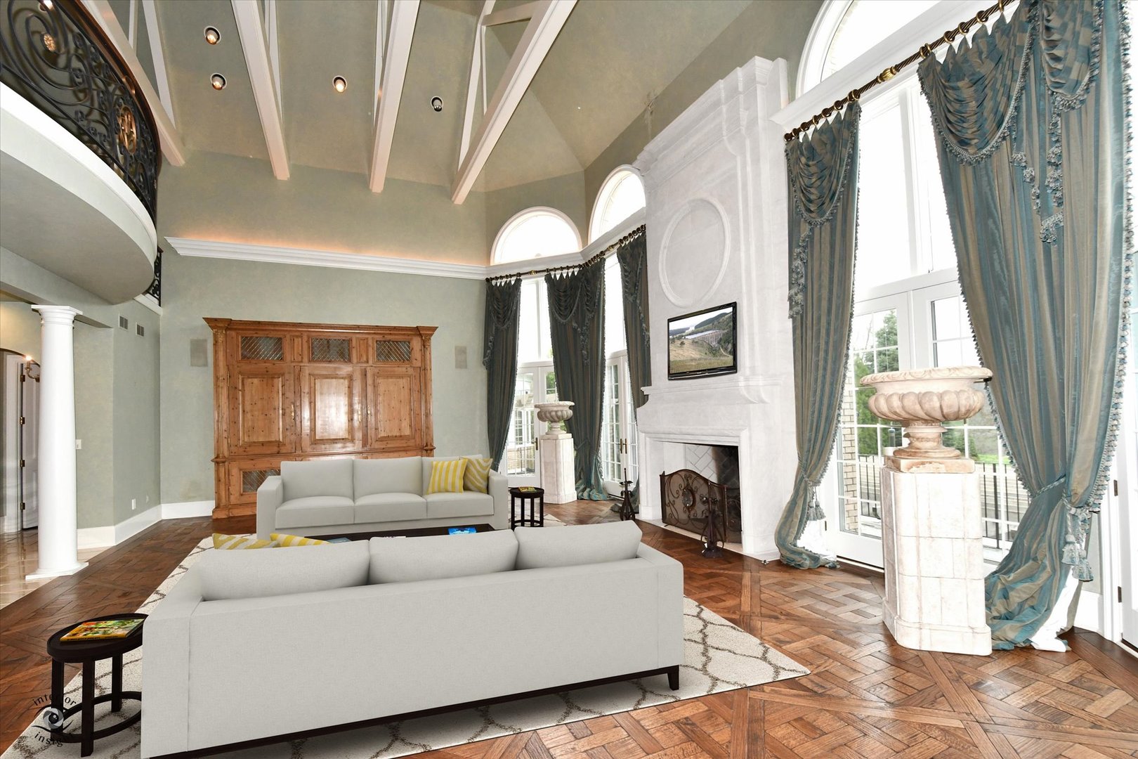 228 East Goodenow Road Beecher, IL 60401 - Photo 22 of 78 a living room with furniture fireplace and a large window