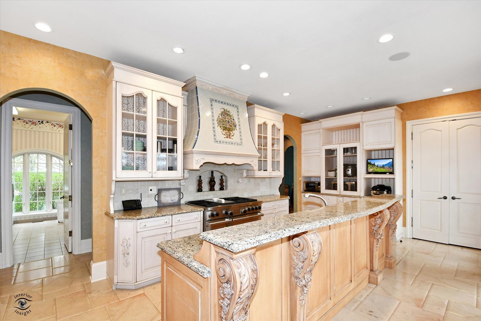 228 East Goodenow Road Beecher, IL 60401 - Photo 27 of 78 a kitchen with stainless steel appliances granite countertop a stove a sink and a refrigerator