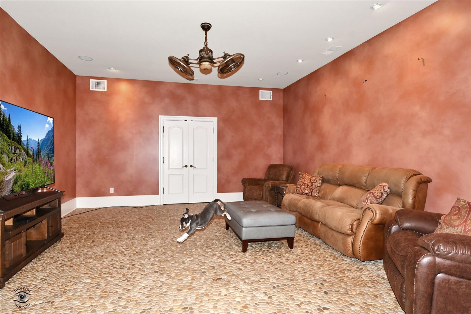 228 East Goodenow Road Beecher, IL 60401 - Photo 34 of 78 a living room with furniture and a flat screen tv