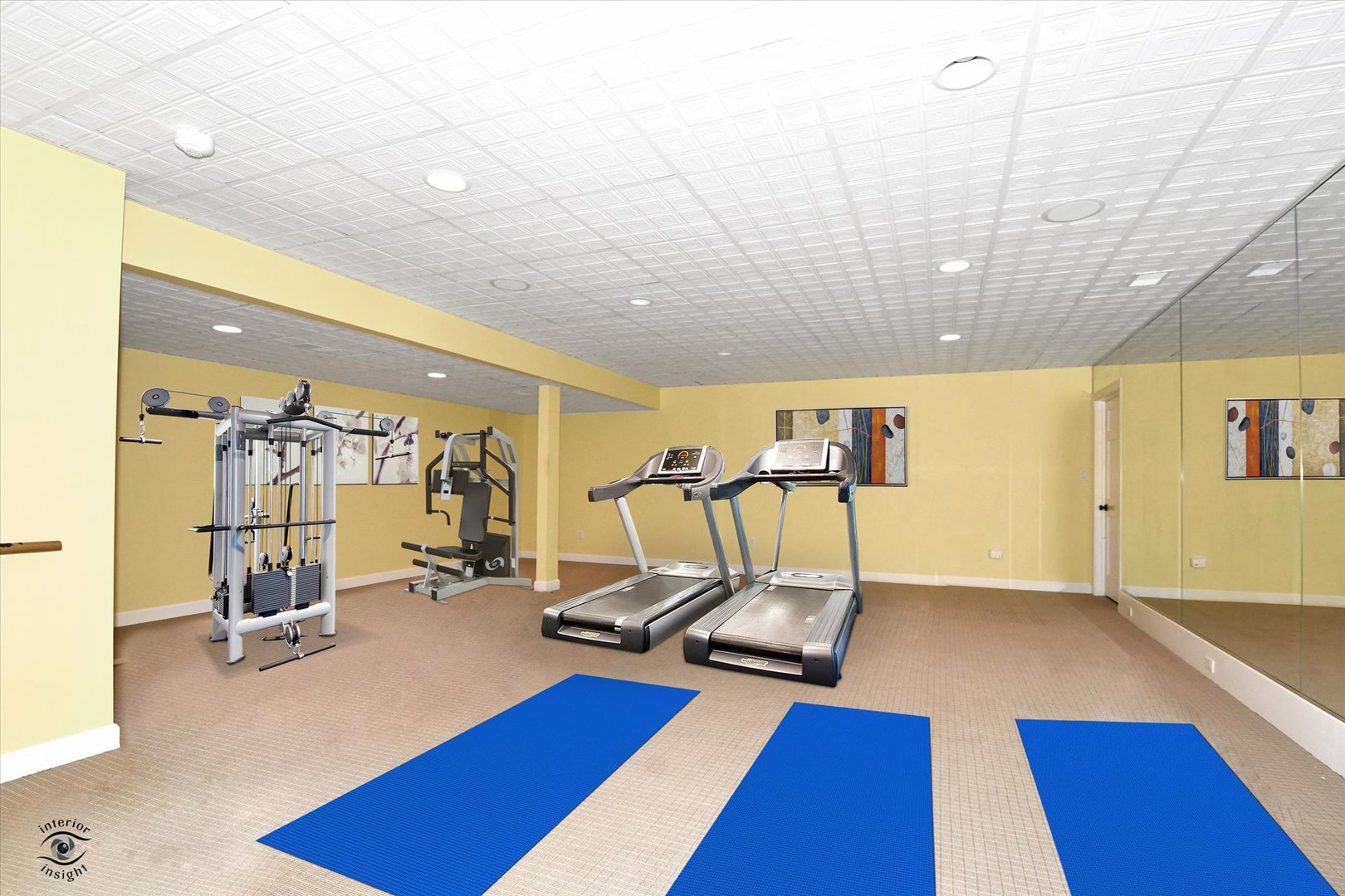 228 East Goodenow Road Beecher, IL 60401 - Photo 62 of 78 a view of a room with gym equipment