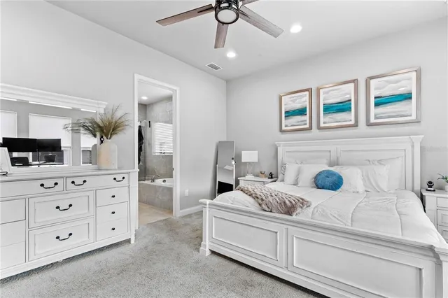 a living room with furniture and decor