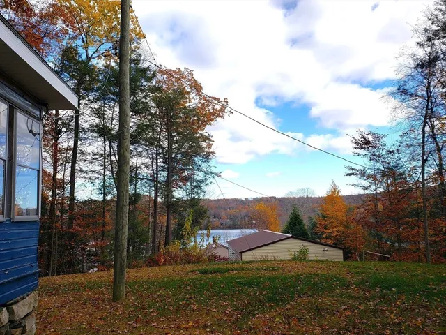 a view of outdoor space with mountain view