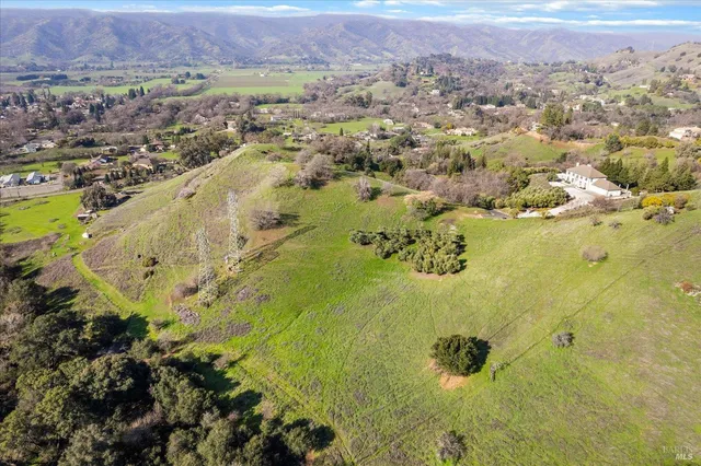 a view of lake and mountain