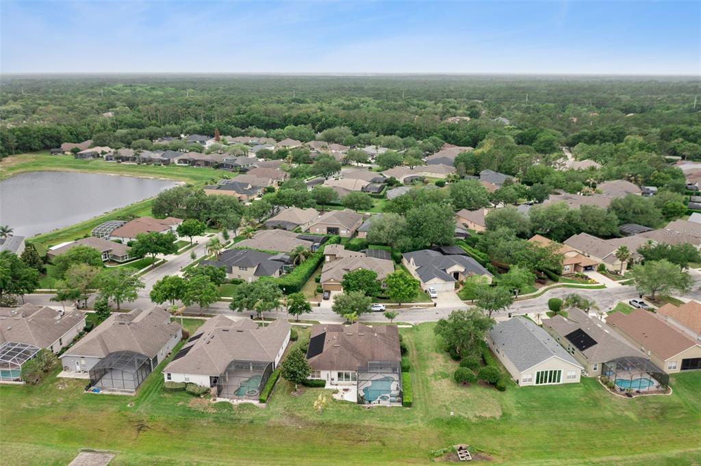 1652 Cherry Ridge Drive Lake Mary, FL 32746 - Photo 47 of 62 an aerial view of residential houses with outdoor space and river