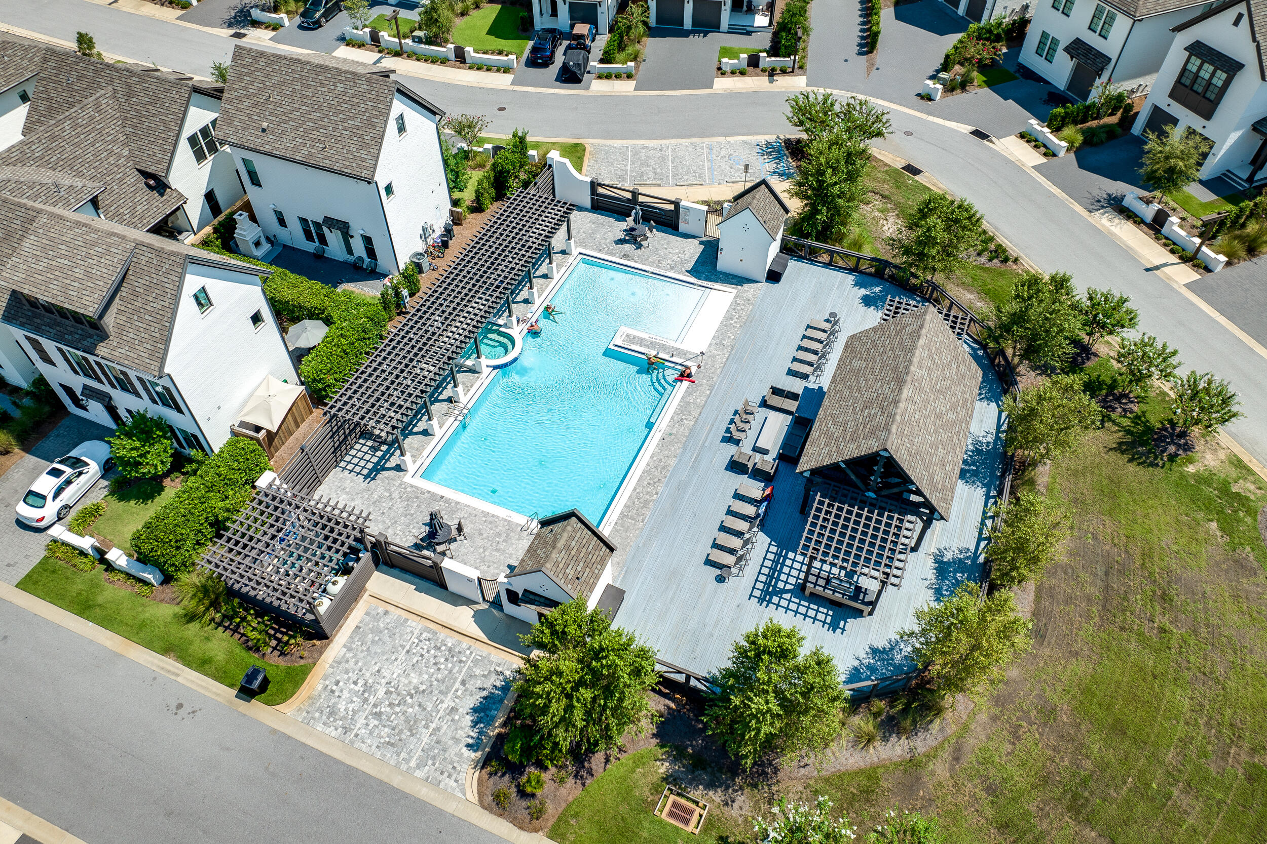 386 Ridgewalk Circle, Unit LOT 45 Santa Rosa Beach, FL 32459 - Photo 8 of 26 an aerial view of a house with outdoor space and street view