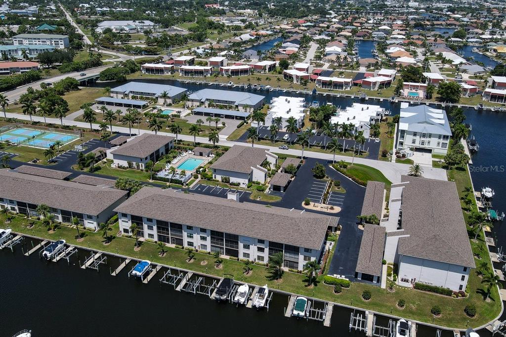 335 Coldeway Drive, Unit F21 Punta Gorda, FL 33950 - Photo 43 of 45 an aerial view of multiple houses