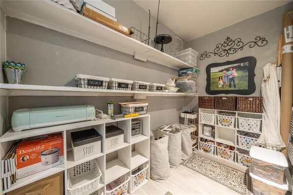 a room with furniture