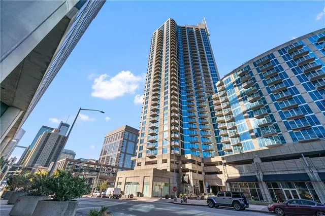 a front view of a building