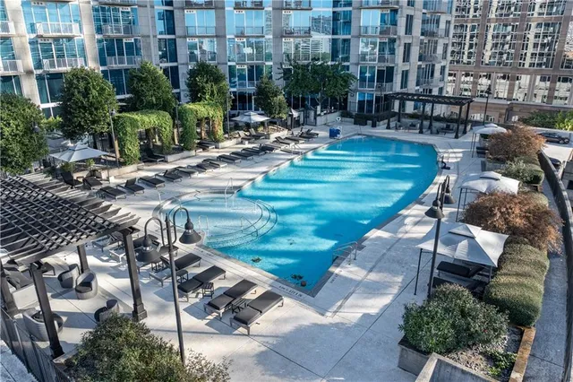 a large building with a sink