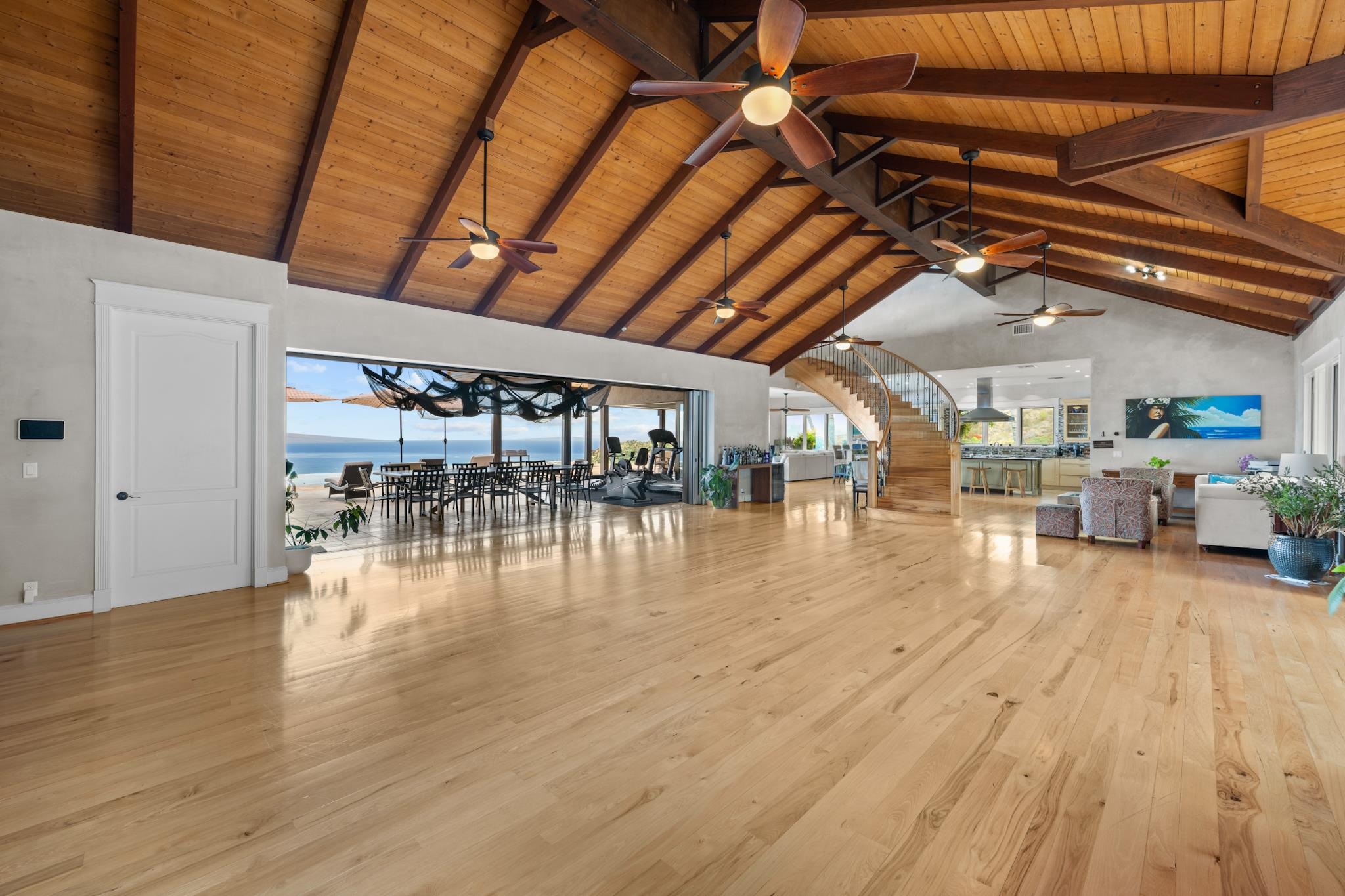 554 Punakea Loop, Unit A Lahaina, HI 96761 - Photo 12 of 49 a view of a room with wooden floors