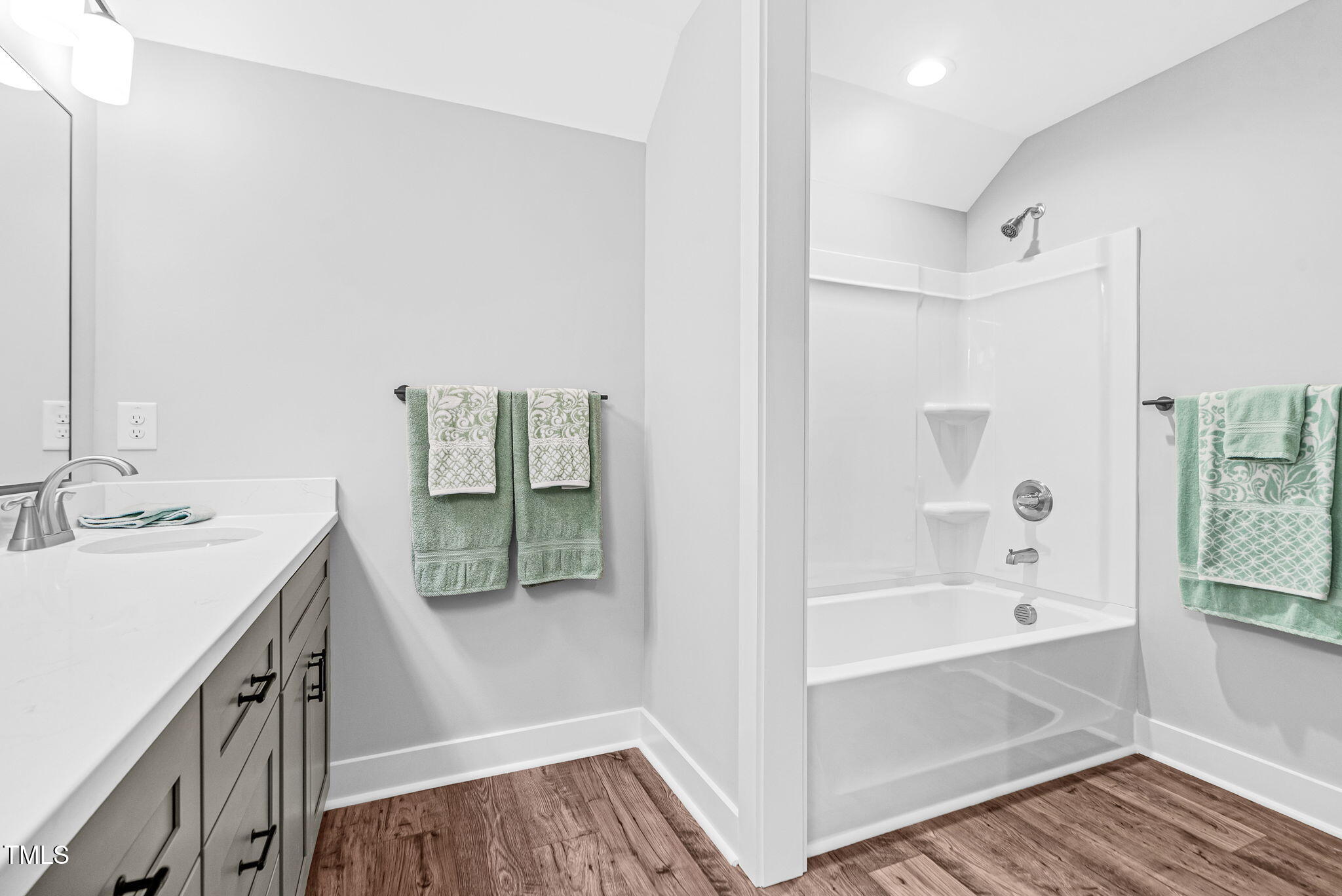 1004 Snow Peak Court Raleigh, NC 27603 - Photo 51 of 65 a bathroom with a bathtub and a sink