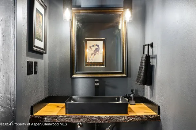 a view of an outdoor space and swimming pool