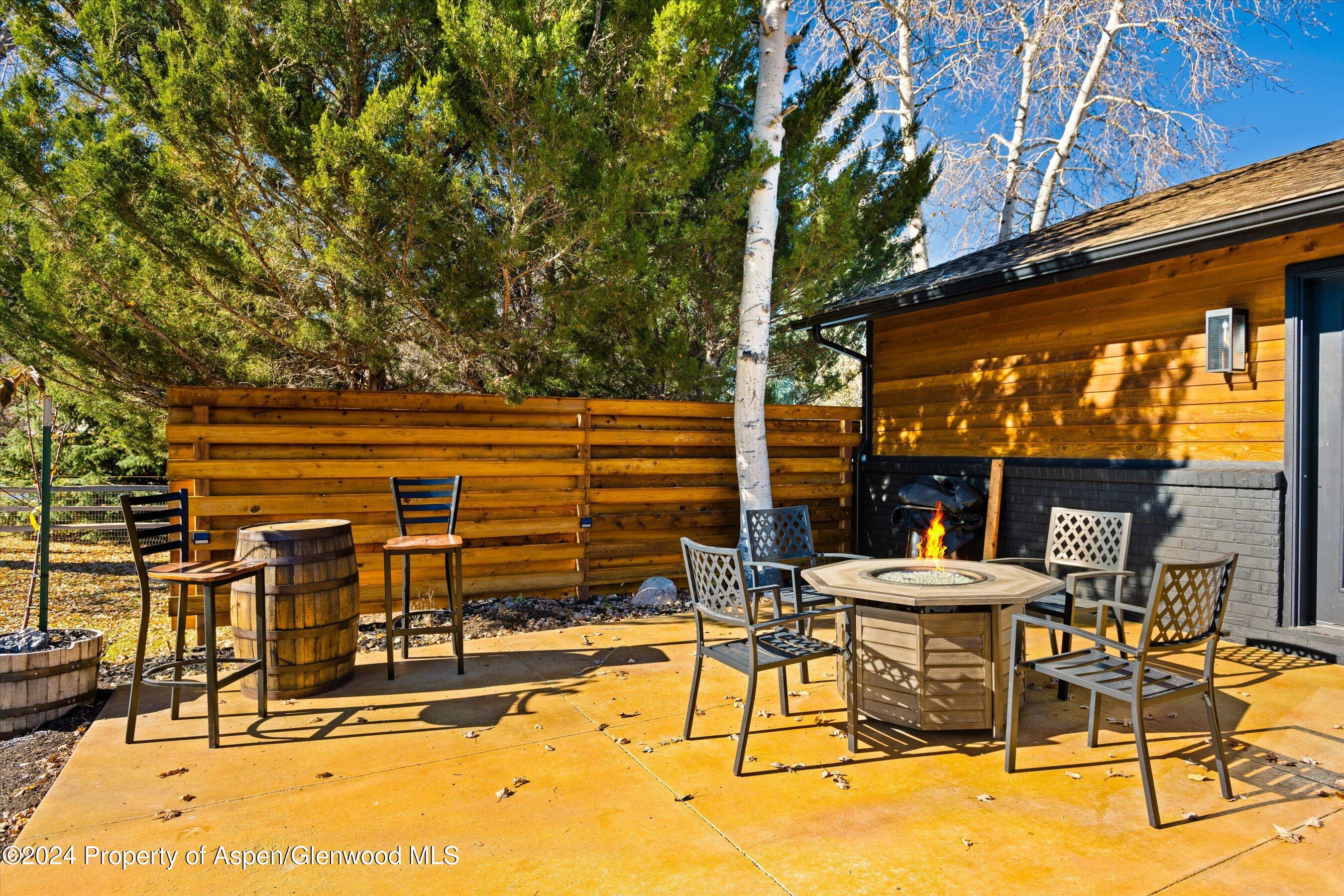 24 Cherry Lane Basalt, CO 81621 - Photo 23 of 42 a view of chairs and tables in the patio