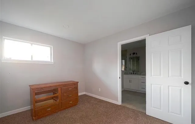 a view of a room with an empty space